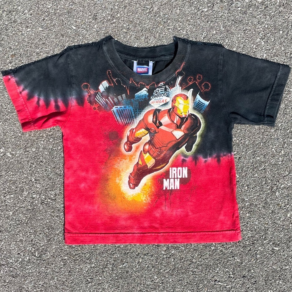 Iron Man Marvel Universe 2010 Tie Dye T-Shirt Youth Size (XS)